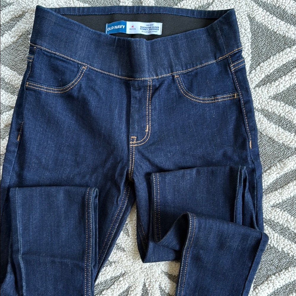 Old Navy Blue Jeggings High-Rise Classic